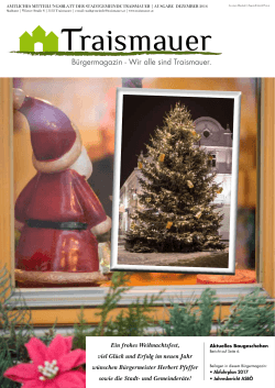 Bürgermagazin, Dezember 2016