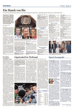Ein Hauch von Rio
