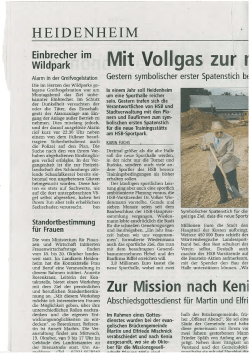 Einbrecher im Wildpark
