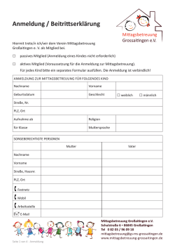 - Mittagsbetreuung Großaitingen