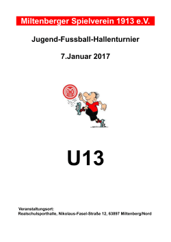 Hallenturnier U13-2017 - Miltenberger Spielverein 1913 eV