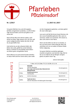 Pfarrleben Nr. 1-2017