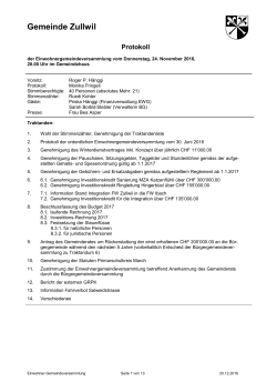 Protokoll Gemeindeversammlung 3.16