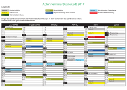 Abfallkalender 2017 - Markt Stockstadt am Main