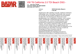 VW T6 California 2.0 TDI Beach DSG - Verbrauch: 6.4 l