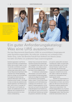 Ein guter Anforderungskatalog: Was eine URS