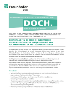 doktorand*in im bereich elektrische