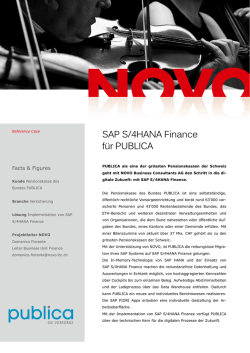 Druckversion Flyer SAP S/4HANA Finance f&uuml;r PUBLICA