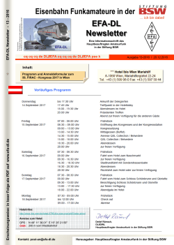 EFA-DL Newsletter 13-2016