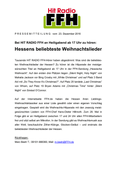 Hessens beliebteste Weihnachtslieder