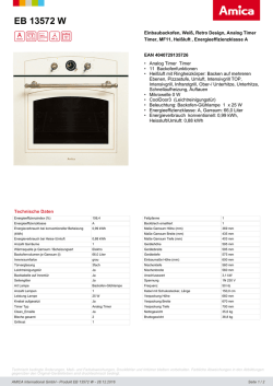 EB 13572 W - Amica International GmbH