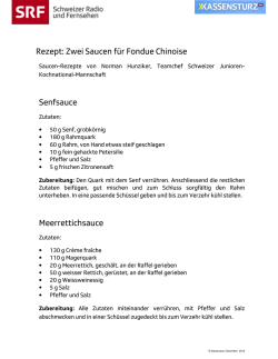 Saucen-Rezept