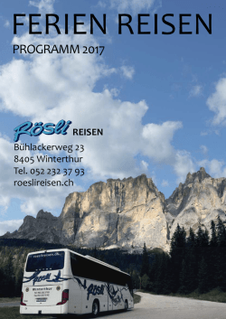 Programm - Rösli Reisen