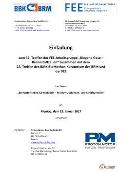 Programm AG BioBz und BMK Puchheim 23.1.2017