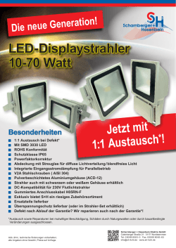 LED-Displaystrahler 10-70 Watt - Scharnberger + Hasenbein Elektro