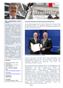 Ausgabe 13/2016 - Gerold Reichenbach