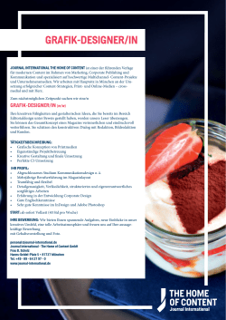 grafik-designer/in - Journal International
