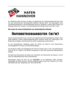 Hafenbetriebsarbeiter (m/w)