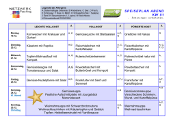 SPEISEPLAN MITTAG - 43. Woche
