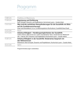 Programm - Hochschule Luzern