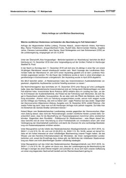 Drucksachen allgemein - Nieders&auml;chsischer Landtag