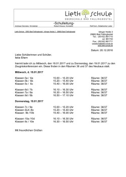 inladung-Zeugniskonferenzen-Januar - Lieth