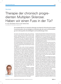 Haben wir einen Fuss in der T&uuml;r?