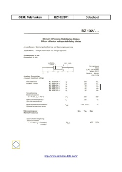 OEM: Telefunken BZ102/2V1 Datasheet
