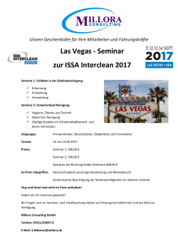 Las Vegas - Seminar zur ISSA Interclean 2017