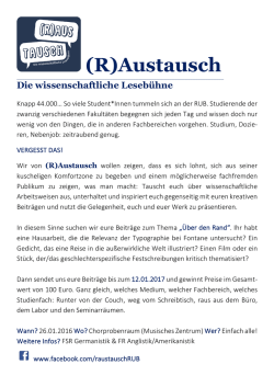 Call for Papers (deutsch)