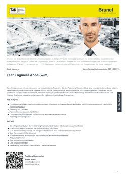 Test Engineer Apps Job in Hannover
