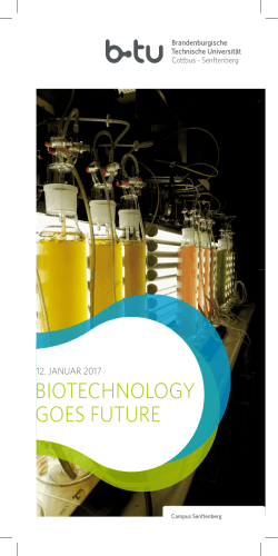 biotechnology goes future - WWW-Docs for B-TU