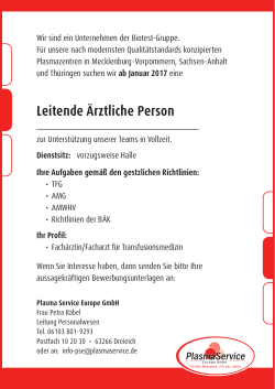Stellenausschreibung