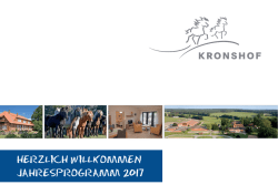 Jahresprogramm 2017