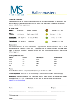 Hallenmasters 2011 - MS