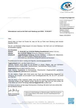Infobrief Hamburg 2017 - Kreisjugendring Deggendorf