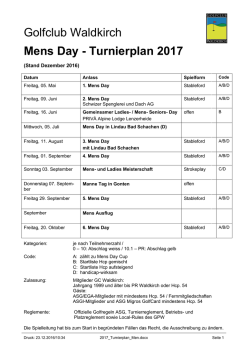 Golfclub Waldkirch Mens Day