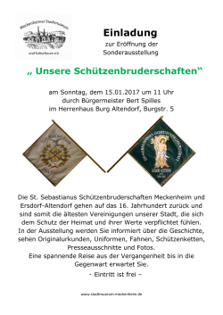 Unsere Schützenbruderschaften - Meckenheimer Stadtmuseum und