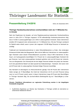 20.12.2016 - Thüringer Landesamt für Statistik