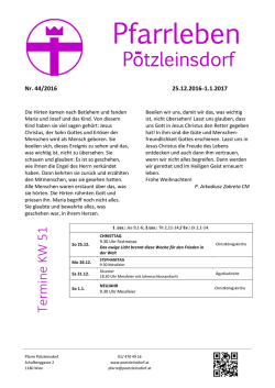 Pfarrleben Nr. 44-2016