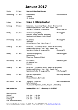 Januar 2017 - ramonasbackstube.ch