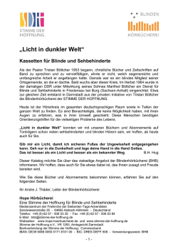 Licht in dunkler Welt
