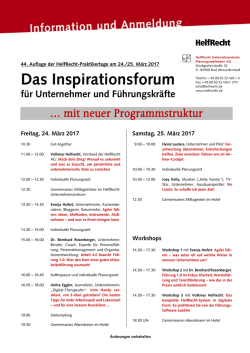HelfRecht Praktikertage 2017