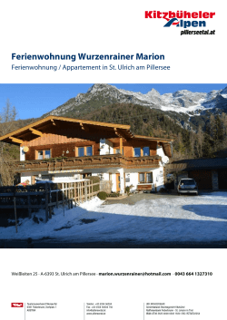 Ferienwohnung Wurzenrainer Marion in St. Ulrich am Pillersee