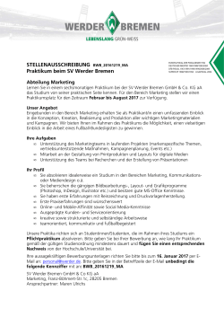 Die Stellenbeschreibung