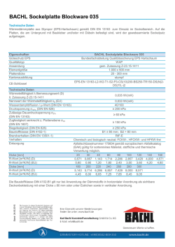 BACHL Sockelplatte Blockware 035