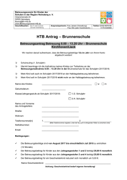 HTB Antrag - Betreuungsverein Heinsberg