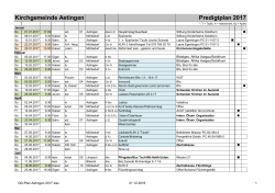 Gottesdienste - Aetingen