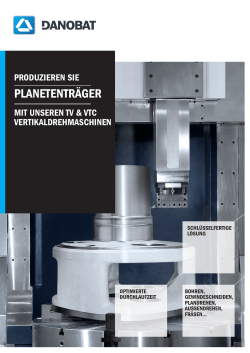 Planetary Carrier Vertical- CNC Turning Machine TV VTC