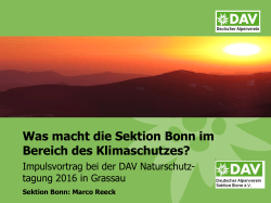 Vortrag Klimaschutz Bonn